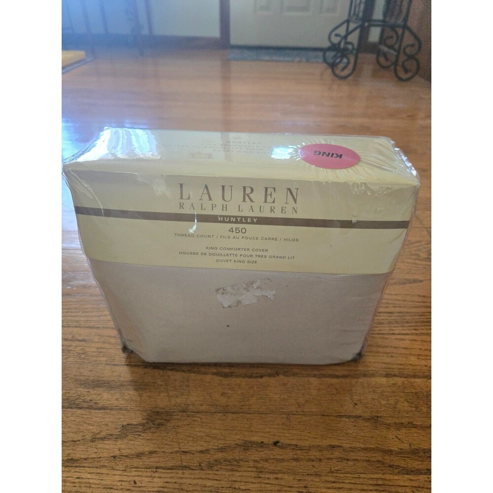 Vtg Lauren Ralph Lauren Huntley Pink King Comforter Duvet Cover New 110x96